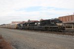 NS 7240 and 7347 lead a train east